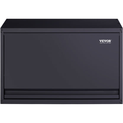 Metal Storage Cabinet, 120 lbs Load Capacity Per Shelf, 20 Inch High Wall Mounted Powder Coated Steel Garage Cabinet with Adjustable Shelf, Push to Lock and Open Door, Perfect for Office Garage