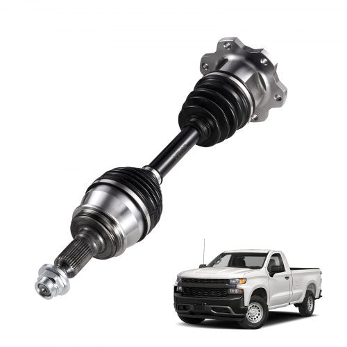 CV Axle Shaft Assembly, Front Left or Right Side (Driver or Passenger Side), Automotive Replacement CV Joint Axle Compatible with 1999-2006 Chevrolet Silverado 1500, Alloy Steel & Carbon Steel