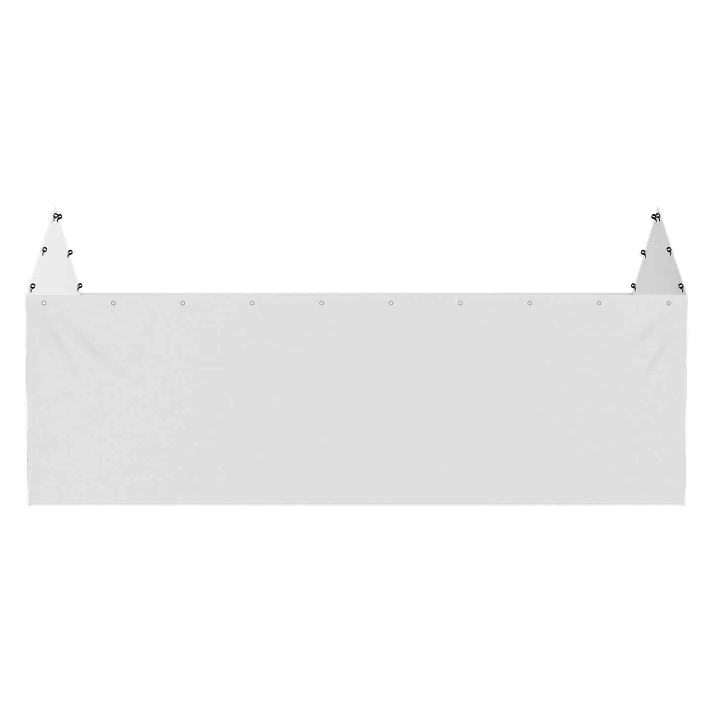 Carport Byte av kapell sidovägg 10 x 20 fot, garagetält skydd presenning Kraftig vattentät & UV-skyddad, enkel installation med bollbyxor, vit (topp och ram ingår ej)