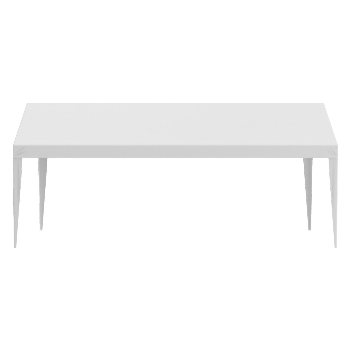 Carport-Ersatzüberdachung 6100 x 3040 mm, Garagendachzelt-Schutzplane, strapazierfähig, wasserdicht und UV-geschützt, einfache Installation mit Kugelspannern, weiß (nur obere Abdeckung, Rahmen nicht im Lieferumfang enthalten)