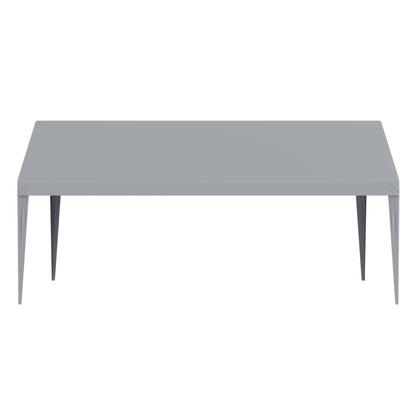 Carport-Ersatzüberdachung, 3,6 x 6,1 m, Garagendachzelt, strapazierfähig, wasserdicht und UV-geschützt, einfache Installation mit Kugelspanngurten, grau (nur obere Abdeckung, Rahmen nicht im Lieferumfang enthalten)