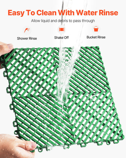 Ineinander greifende Drainagematte, Drainagepad, 12 x 12 Zoll, modulare Bodenfliesen