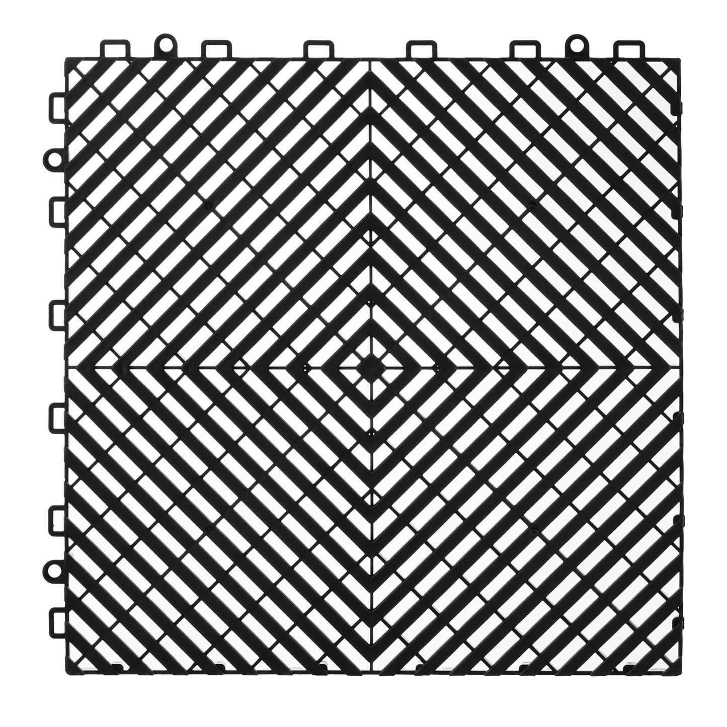 Drainagematte Drainage-Bodenfliesen 12 x 12 Zoll Modulare ineinander greifende Matte