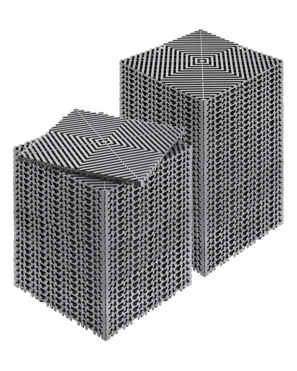 Modulare Drainagematte, ineinander greifende Bodenfliesen, 12 x 12 Zoll Drainagepad