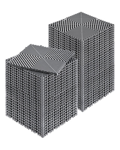 Modulare Drainagematte, ineinander greifende Bodenfliesen, 12 x 12 Zoll Drainagepad