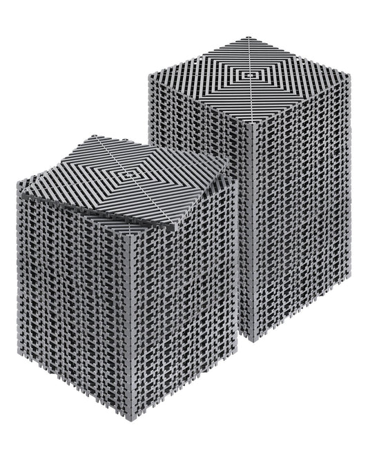 Modulare Drainagematte, ineinander greifende Bodenfliesen, 12 x 12 Zoll Drainagepad