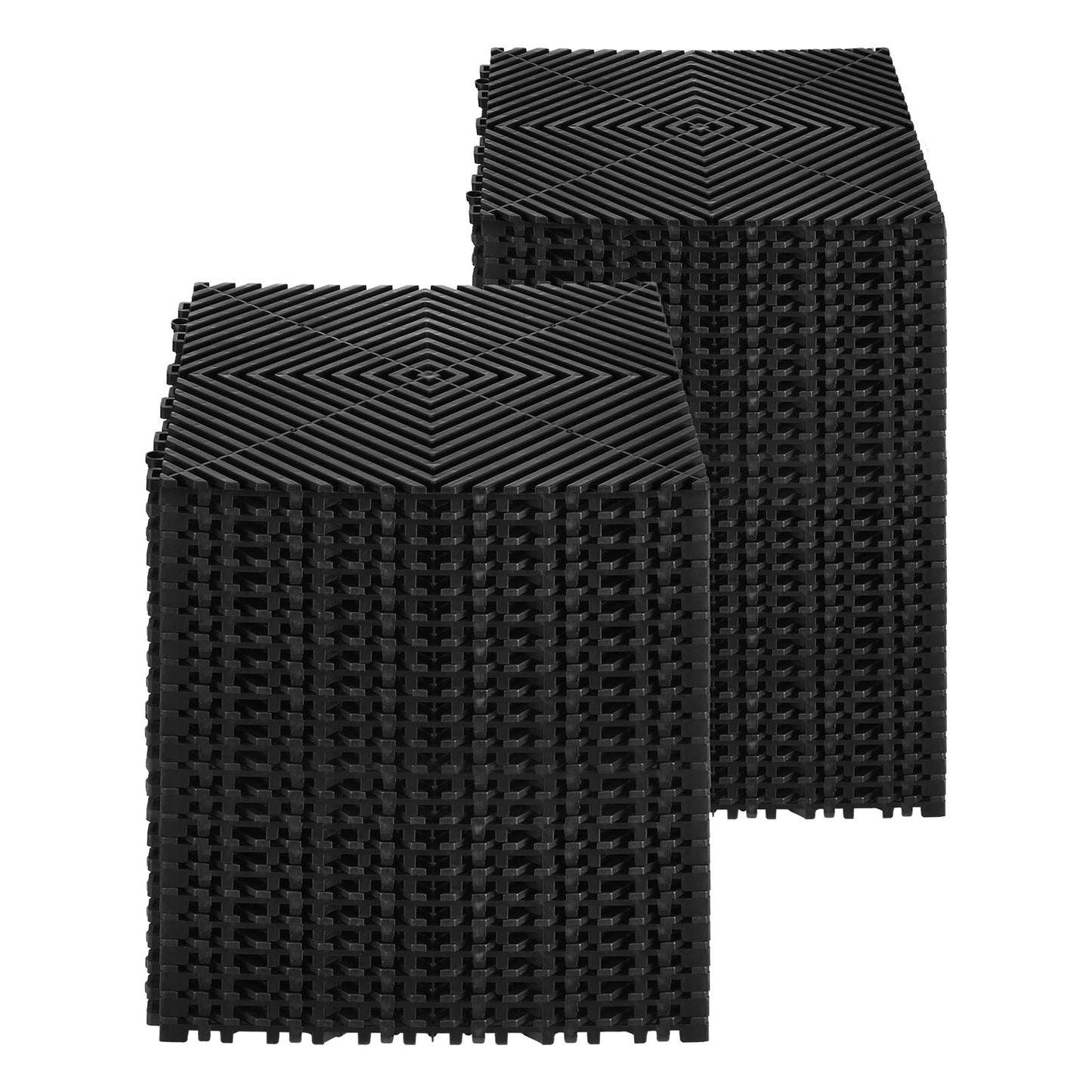 Drainage Mat Modular Floor Tiles 12" x 12" Interlocking Drainage Pad