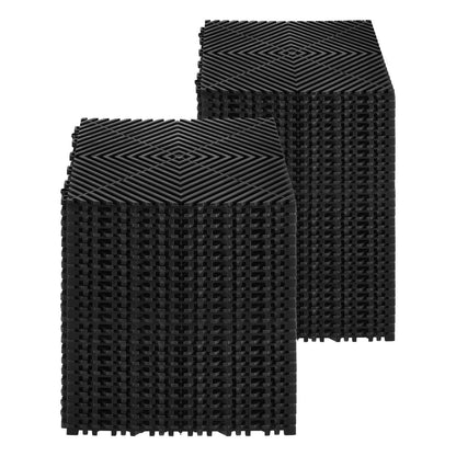 Drainage Mat Modular Floor Tiles 12" x 12" Interlocking Drainage Pad