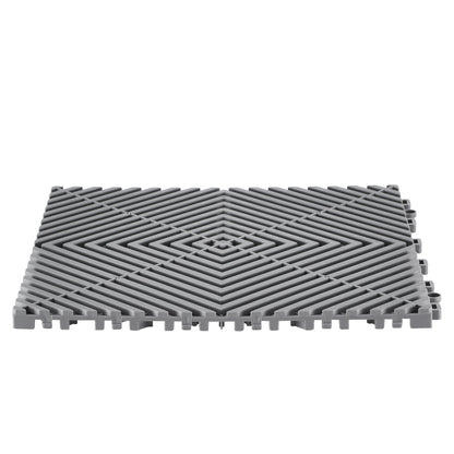 Drainage Mat Interlocking Drainage Pad 12" x 12" Modular Floor Tiles