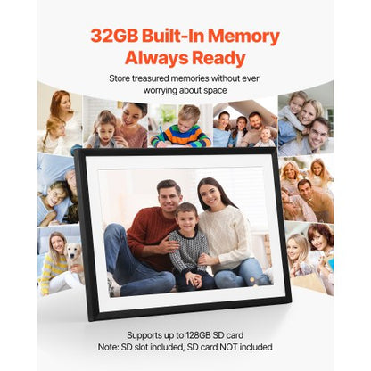 260 mm digitaler Bilderrahmen, 32 GB, IPS-Touchscreen, WLAN-Bilderrahmen