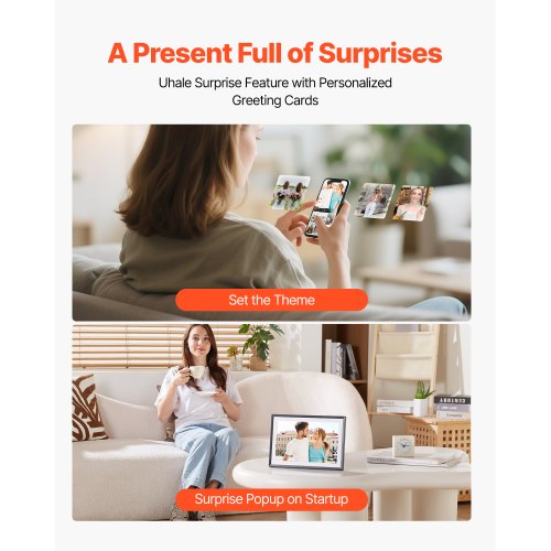 260 mm digitaler Bilderrahmen, 32 GB, IPS-Touchscreen, WLAN-Bilderrahmen