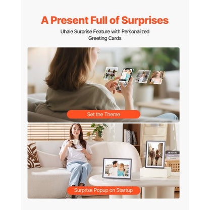 260 mm digitaler Bilderrahmen, 32 GB, Touchscreen, 2er-Pack, WLAN-Bilderrahmen