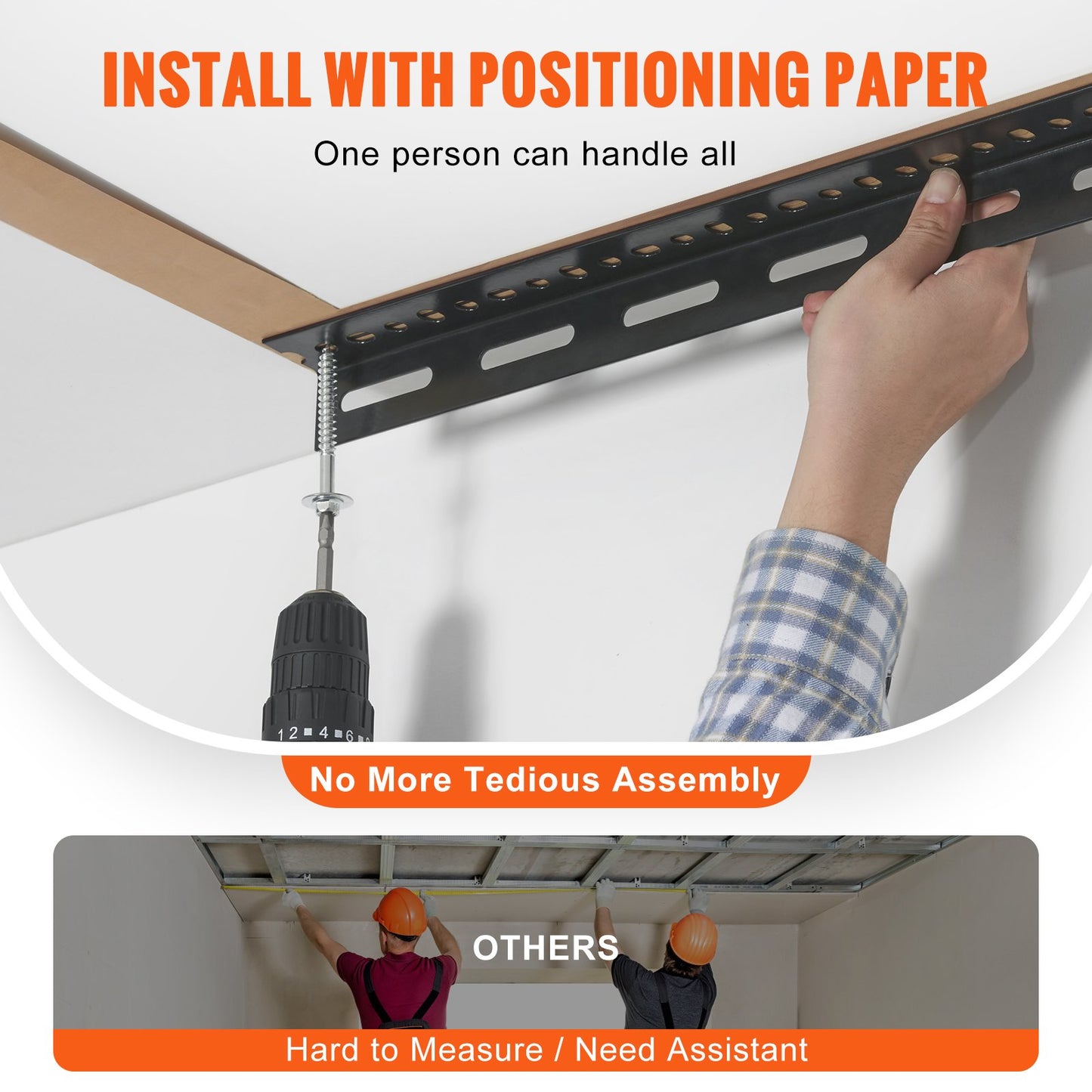 Overhead Garage Storage Rack, 36x96 Inch Ceiling Storage Rack for Garage, Heavy Duty Adjustable Cold Rolled Steel Racks for Garage Storage, Organization, 600 lbs Load Capacity, 22''-40", Black