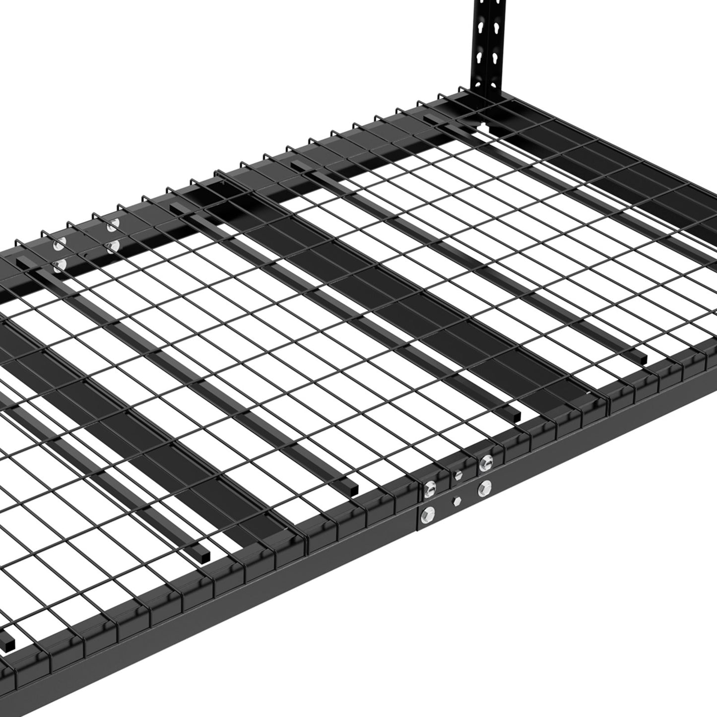 Overhead Garage Storage Rack, 36x96 Inch Ceiling Storage Rack for Garage, Heavy Duty Adjustable Cold Rolled Steel Racks for Garage Storage, Organization, 600 lbs Load Capacity, 22''-40", Black