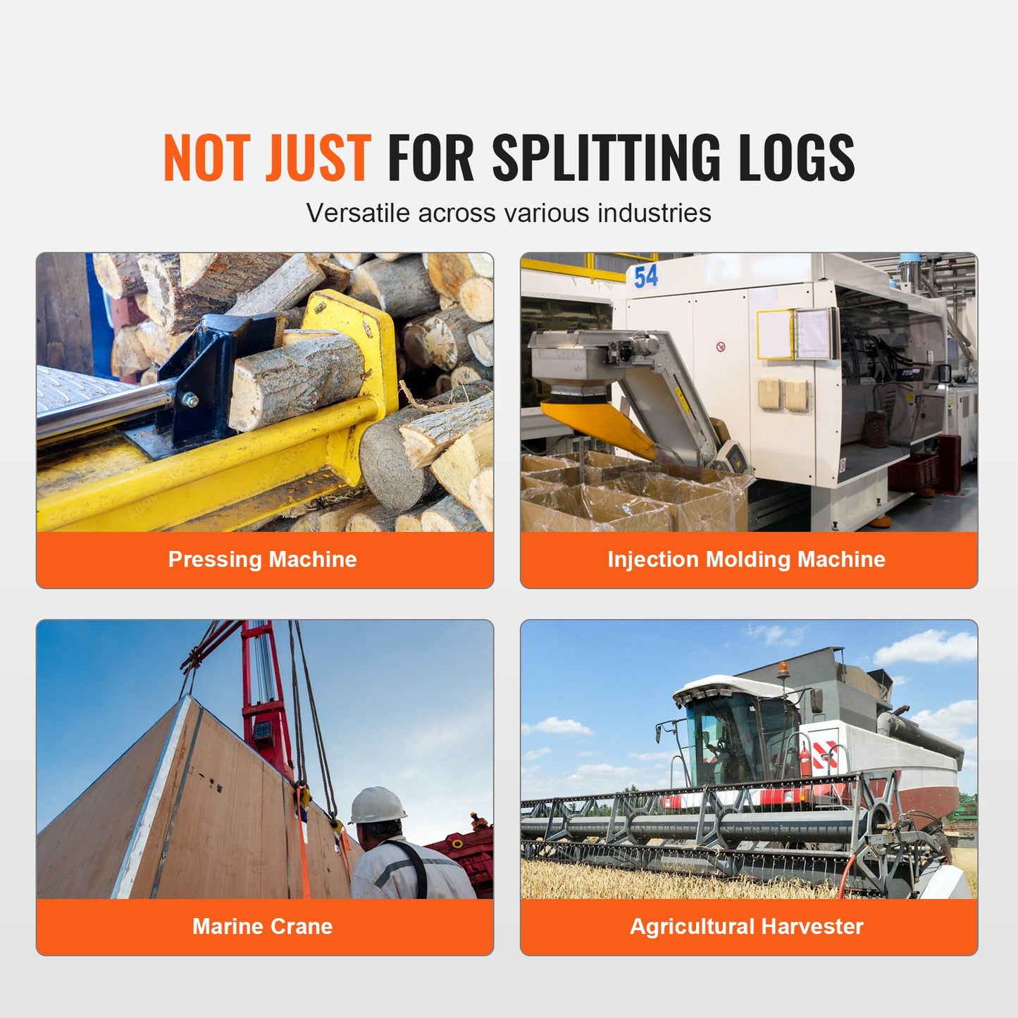 Hydraulische Holzspaltpumpe, 16 GPM, 2-stufig 4000 PSI Holzspaltpumpe, 1'' Einlass 1/2'' NPT Auslass 3600 U/min Aluminium-Hydraulikzahnradpumpe, für kleine Motormontage Holzspalter Schneepflug