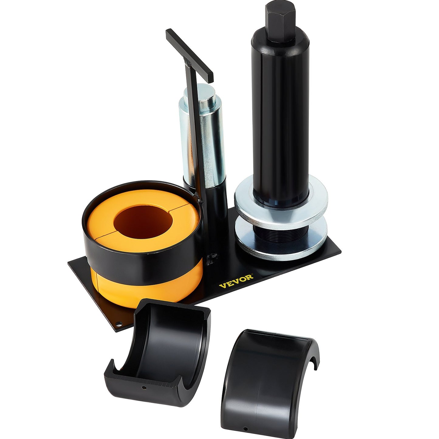 Träger- und Ritzellagerabzieher, kompatibel mit Dana 30, 40, 60, 70, Ford 9\" Kugellager, Ritzelabzieherwerkzeug mit 2 Clamshells, 45# Stahl Clamshell Trägerlagerabzieher für Autoreparatur