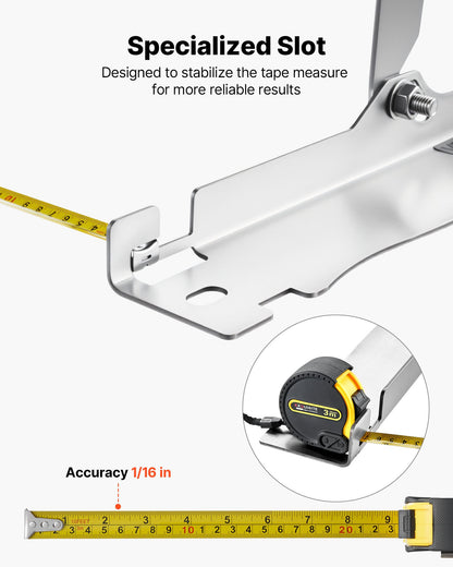 Wheel Alignment Tool, 2 PCS Stainless Steel Heavy Duty Toe Alignment Plates with 2 Measuring Tapes, Accurate Automotive Wheel Tools for Home Use, Compatible with Cars, Trucks, SUVs, and Vehicle