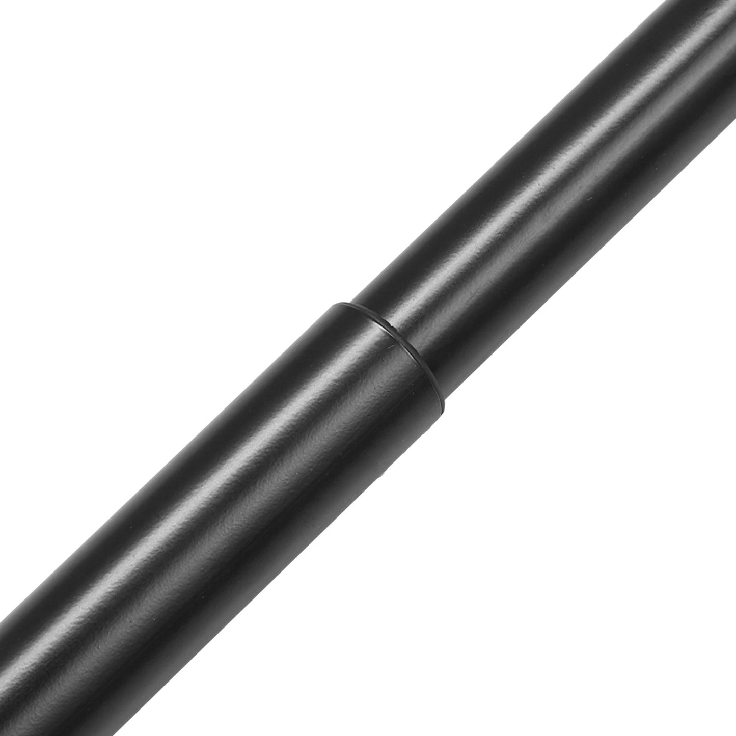 Double Rod Curtain Rods, 36-72 inches (3-6 feet) Adjustable Length, Black Double Curtain Rods with Round Outer Edges, 1" and 3/4" Diameter, Double Window Drape Rod for Sheer and Blackout Curtains