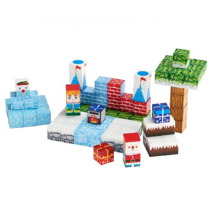 Magnetische Blöcke 150PCS Gletscher Burg Set STEM Montessori Sensorische Spielzeug