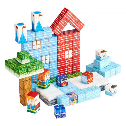 Magnetische Blöcke 150PCS Gletscher Burg Set STEM Montessori Sensorische Spielzeug