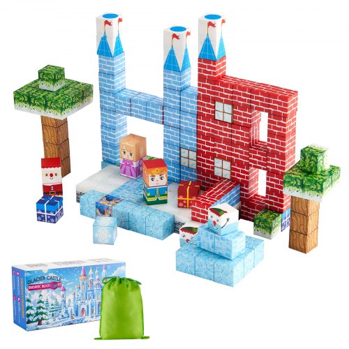 Magnetische Blöcke 150PCS Gletscher Burg Set STEM Montessori Sensorische Spielzeug