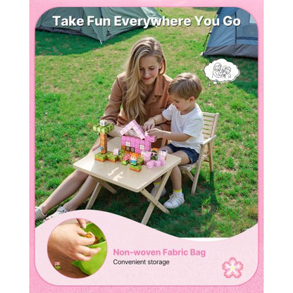 Magnetische Blöcke 100-teilig Prinzessinnenschloss-Set STEM Montessori Sensorisches Spielzeug | EU