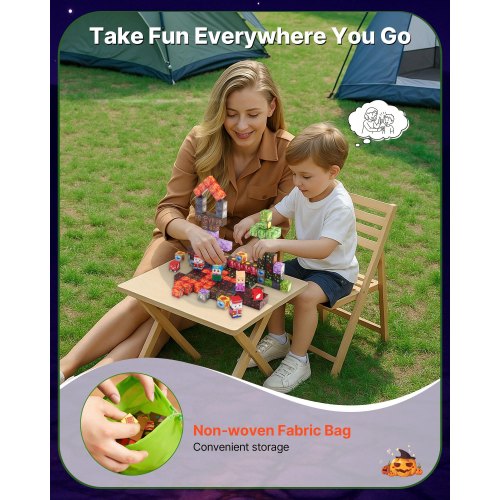 Magnetische Blöcke 100PCS Dark Castle Set STEM Montessori Sensorische Spielzeug