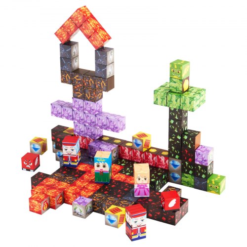 Magnetische Blöcke 100PCS Dark Castle Set STEM Montessori Sensorische Spielzeug