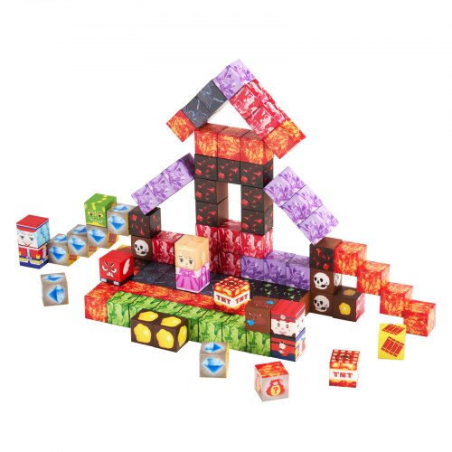 Magnetische Blöcke 150PCS Dark Castle Set STEM Montessori Sensorische Spielzeug