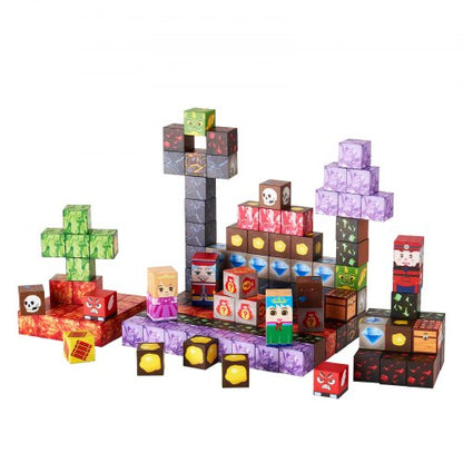 Magnetische Blöcke 150PCS Dark Castle Set STEM Montessori Sensorische Spielzeug