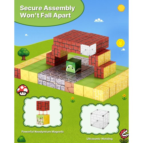 Magnetische Blöcke 100 PCS Magnetische Blöcke Set STEM Montessori Sensory Spielzeug