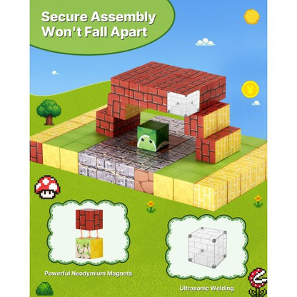 Magnetische Blöcke 100 PCS Magnetische Blöcke Set STEM Montessori Sensory Spielzeug