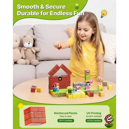 Magnetische Blöcke 100 PCS Magnetische Blöcke Set STEM Montessori Sensory Spielzeug