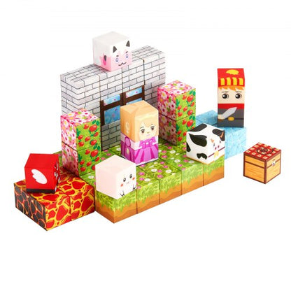 Magnetblöcke 150 Stück Waldburg-Set STEM Montessori Sensorikspielzeug