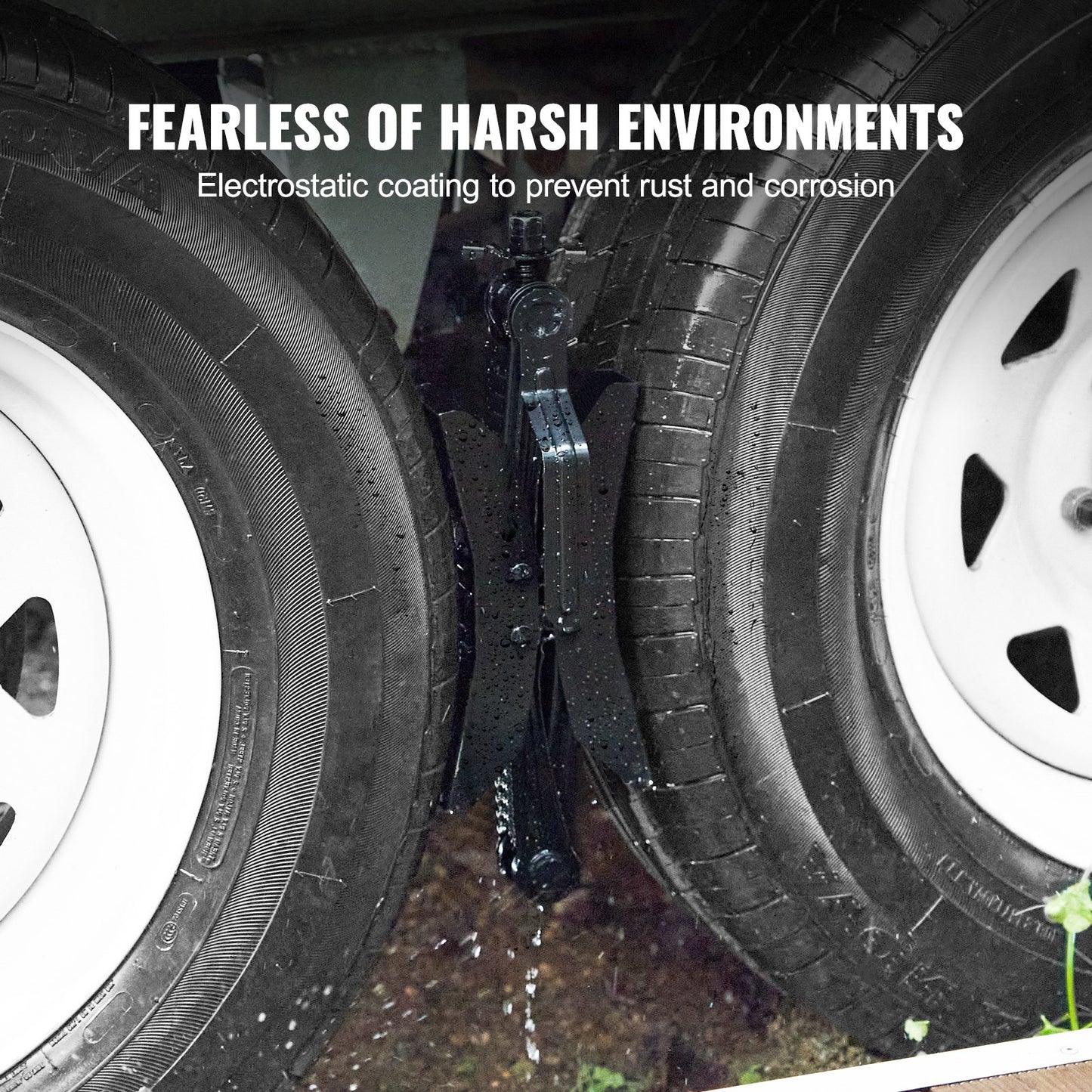 Hjulklossstabilisator 2 set för husbilar med spärrnyckel