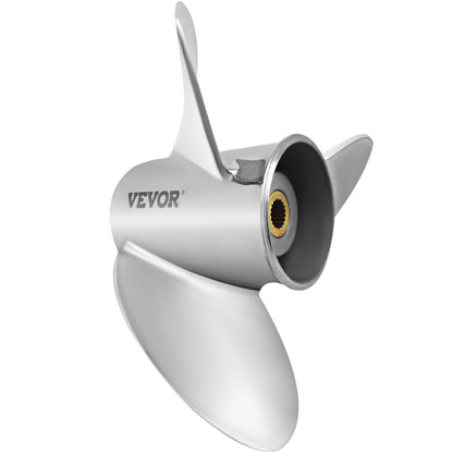 Außenbordpropeller, ersetzt OEM 3860709, 3-Blatt-Stahl-Bootspropeller mit 14,5 x 21 Zoll Steigung, kompatibel mit allen Modellen des Volvo Penta SX-Antriebs, mit 19-Zahn-Keilwellen, rechts