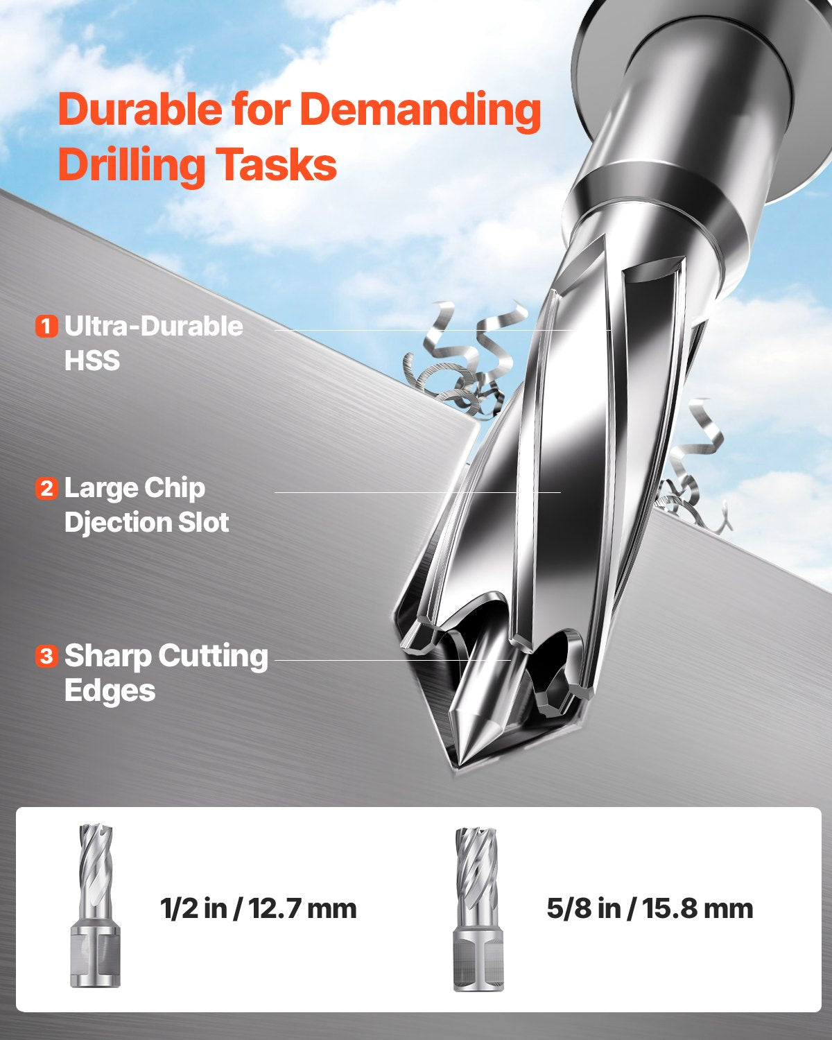 Magnetbohrmaschine, 1200 W, 2810 lbf, Magnetbohrmaschine, 1,6 Zoll Bohrdurchmesser, Gelb