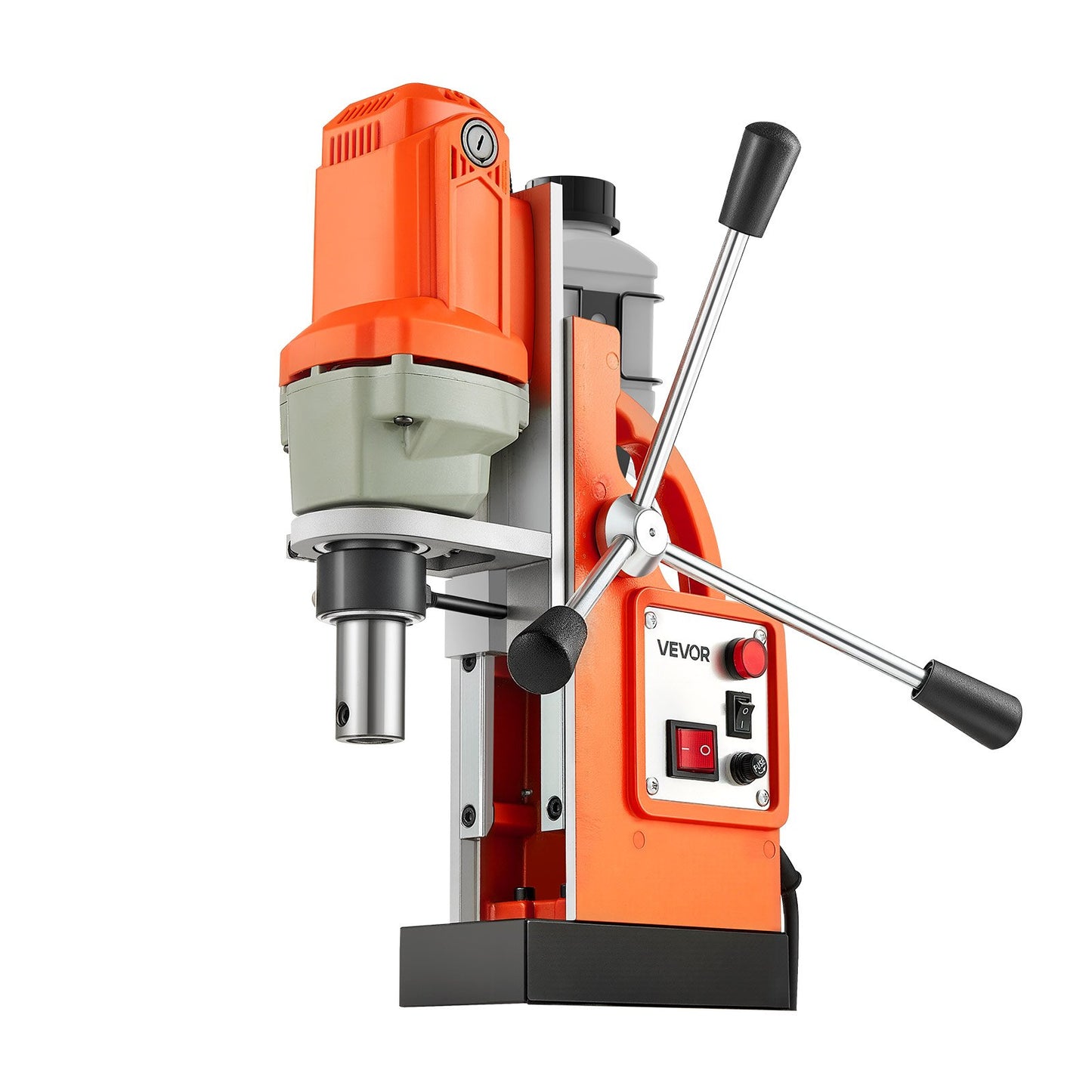 Magnetic Drill Press, 1200 W, 1.5 in Boring Diameter, 2248 lbf Power Mag Drill Press, 900 RPM Speed, with Weldon Shank, Efficient Cooling, for Metal Surface, Industrial and Home Improvement
