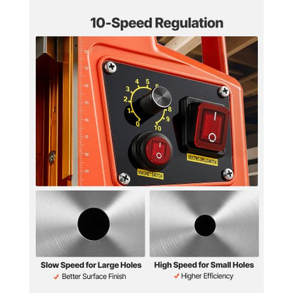 Magnetic drill press Magnetic drill press 1350W 50mm drill diameter 0-800rpm | EU