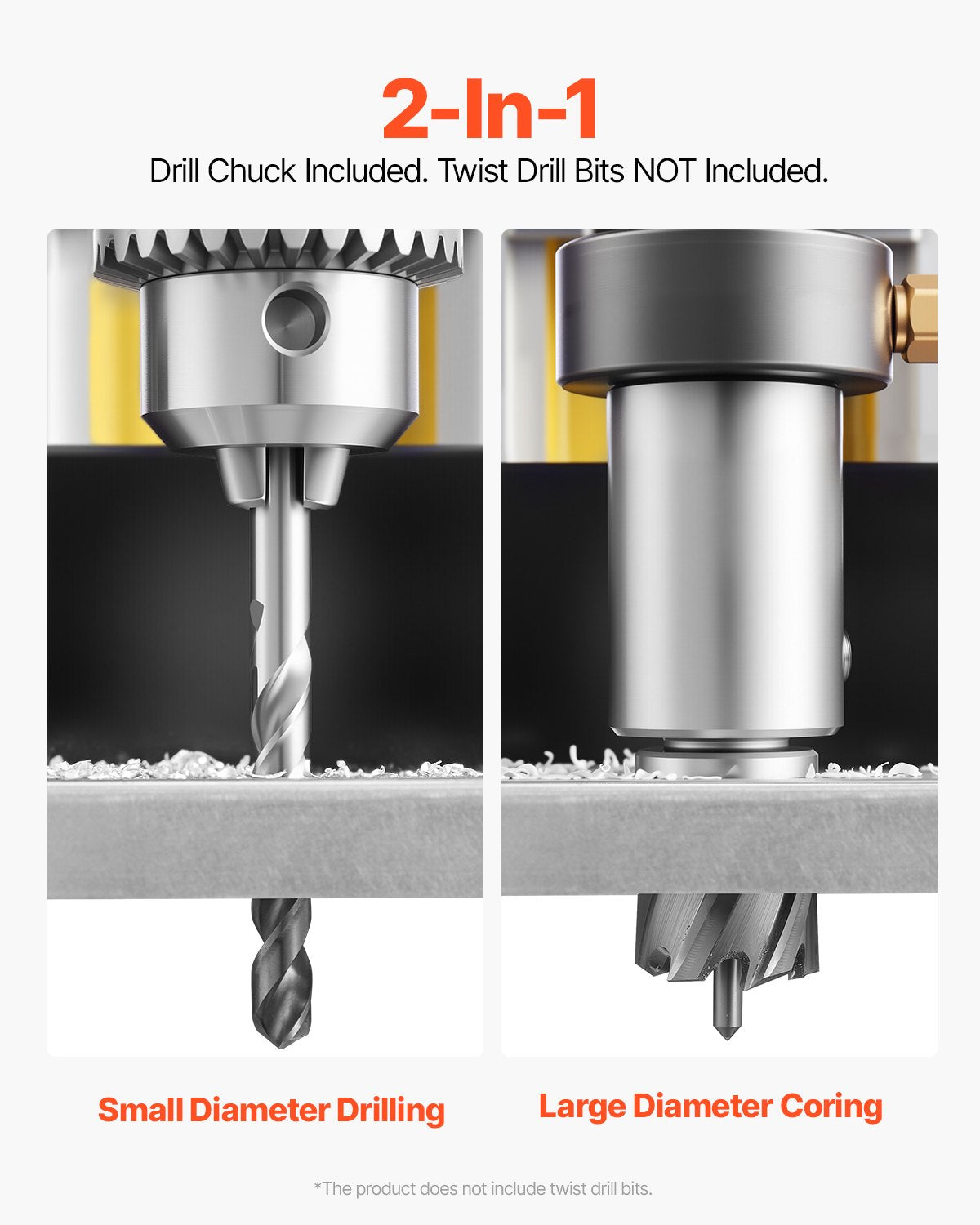 Magnetbohrmaschine 1400 W 2922 lbf Mag Bohrmaschine 2 Zoll Bohrdurchmesser 0–750 U/min