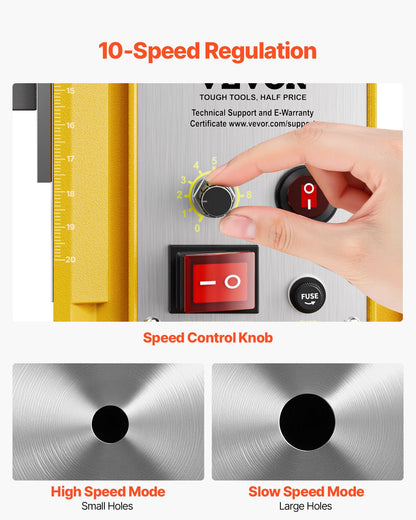 Magnetbohrmaschine 1400 W 2922 lbf Mag Bohrmaschine 2 Zoll Bohrdurchmesser 0–750 U/min