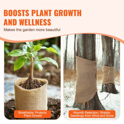 Burlap Tygrulle Burlap Tree Wrap 36 tum x 150 fot för hantverk och växter |  EU