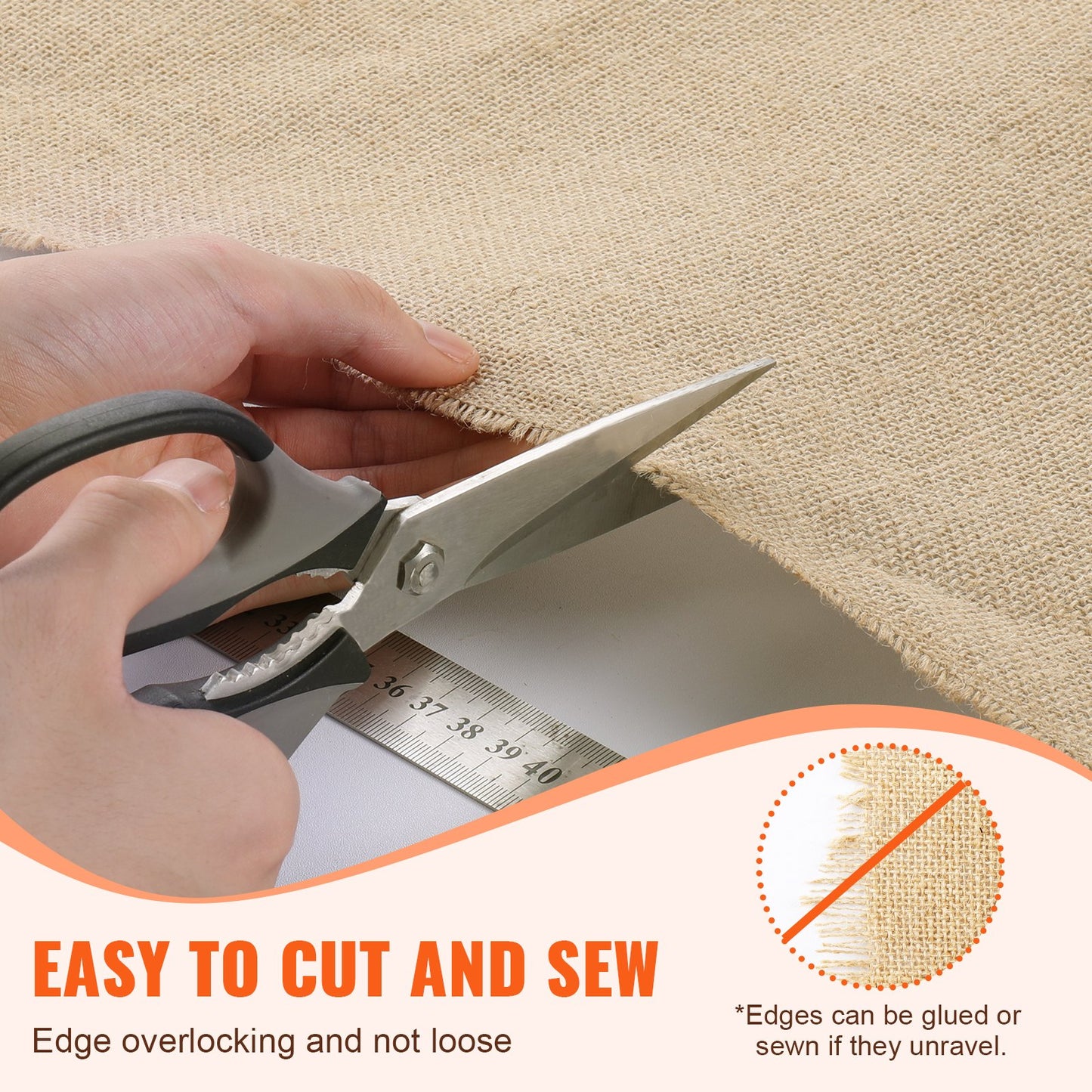 Sackleinen-Stoffrolle, Sackleinen-Baumwickel, 40 Zoll x 30 Fuß, für Bastelarbeiten und Pflanzen