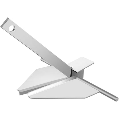 Boat Anchor Kit 8.5 lb Fluke Style Anchor, Hot Dipped Galvanized Steel Fluke Anchor, Marine Anchor with Anchor, Rope, Shackles, Chain for Boat Mooring on The Beach, Boats from 15\'-24\'