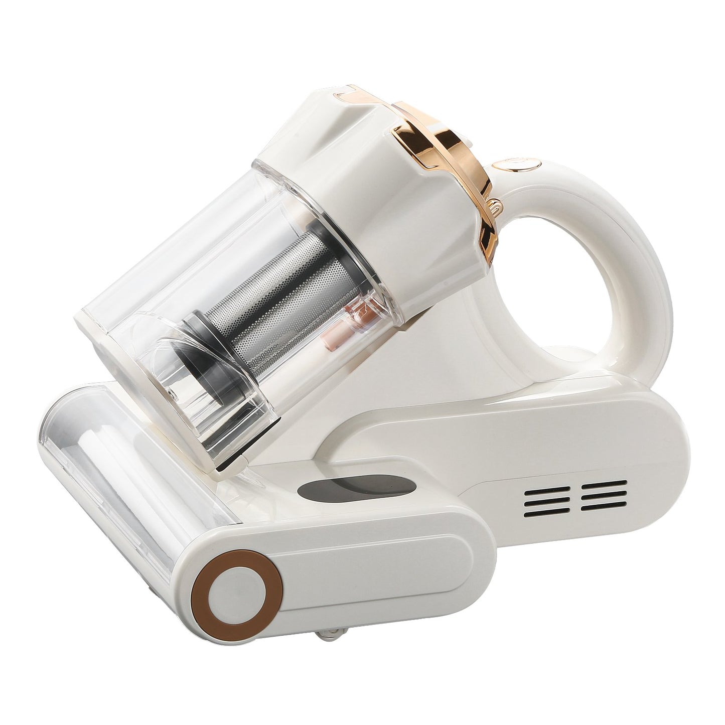 Mattress Vacuum Cleaner, 550W Bed Vacuum Cleaner with 18Kpa Powerful Suction and Dual Dust Bin, HEPA Filter & Heating, Ultrasound Tech & Cleaning Lights, Handheld for Bed, Sofa, Corded, White