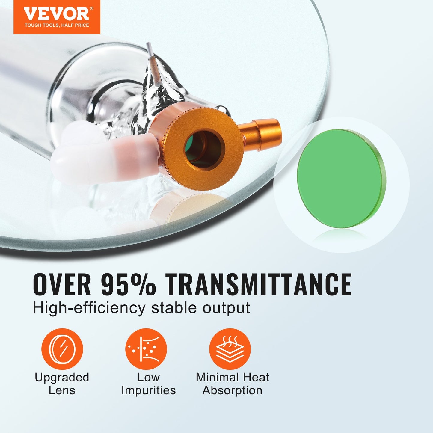 Laserröhre, 50 W, CO2-Laserröhre, 850 mm Länge, 50 mm Durchmesser für Lasermaschine