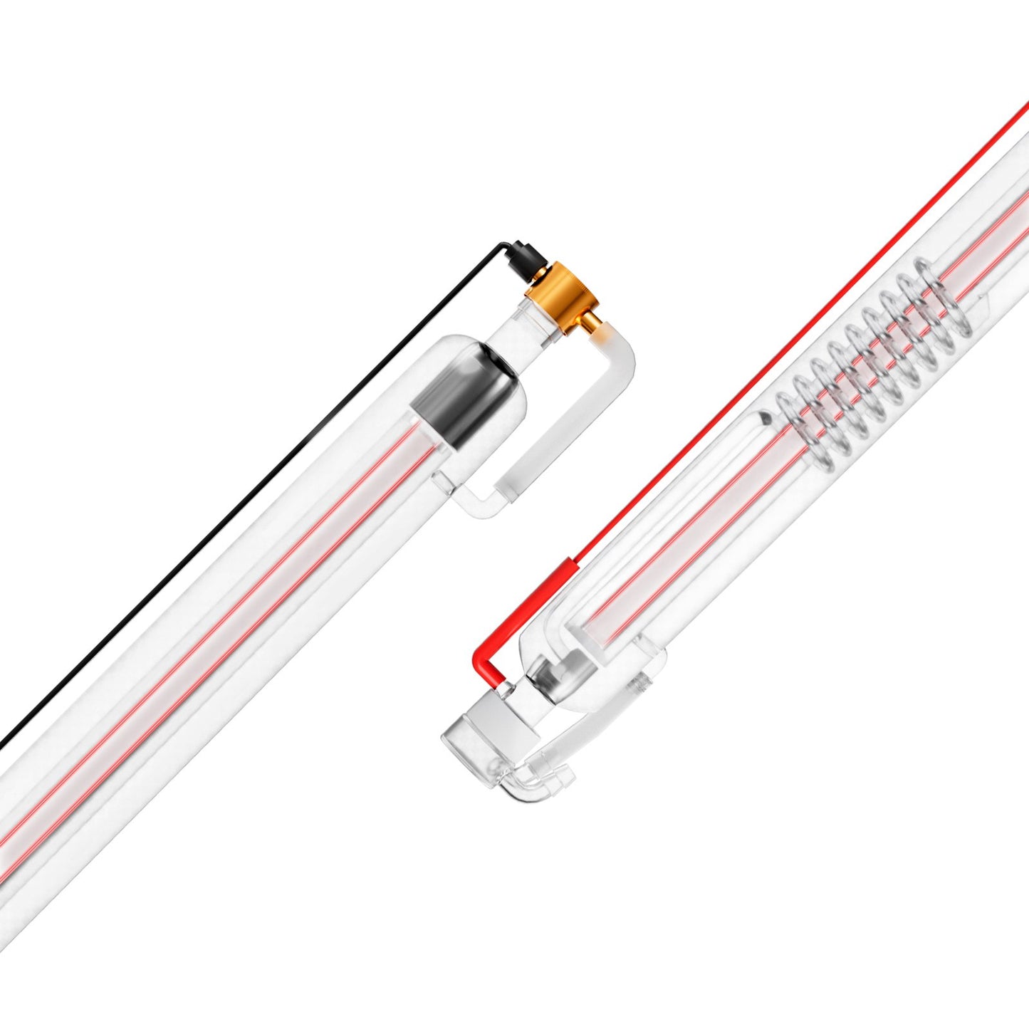 60W CO2 laser tube 49.2 inch/1250mm borosilicate glass laser cutting tube