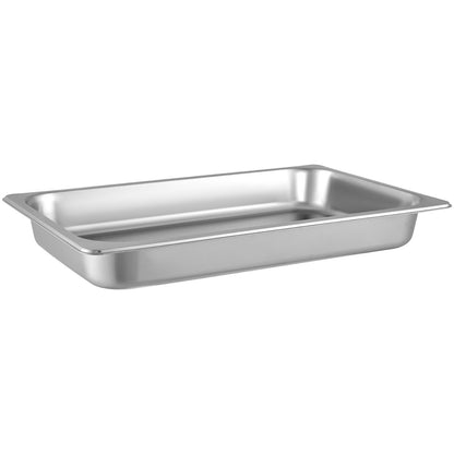 6 Pack Steam Table Pans 20.9 x 12.8 x 2.6 Inch Deep Steam Table Pan Full Size 8.5L Deep Food Container Stainless Steel Oven Tray Hotel Pans Anti-Jam Steam Table Food Pan
