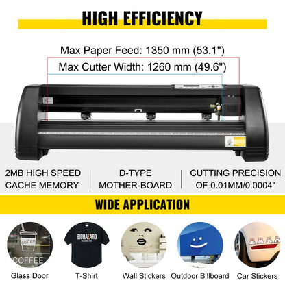 5.5x3.5 inch Cap Heat Press & 53 Inch Vinyl Cutter Machine w/ Floor Stand