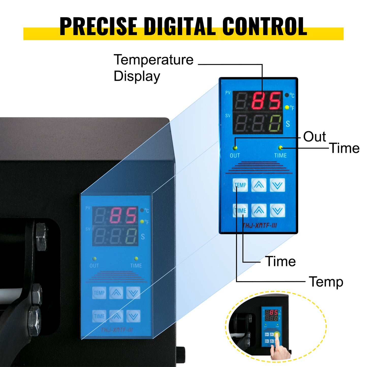 5.5x3.5 inch Cap Heat Press & 53 Inch Vinyl Cutter Machine w/ Floor Stand